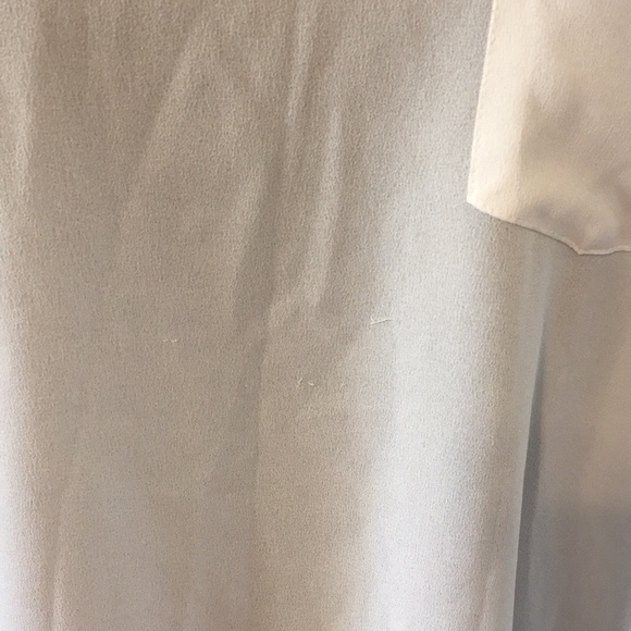 Mango Sheer One Pocket White Tee, XXS - Picture 9 of 9